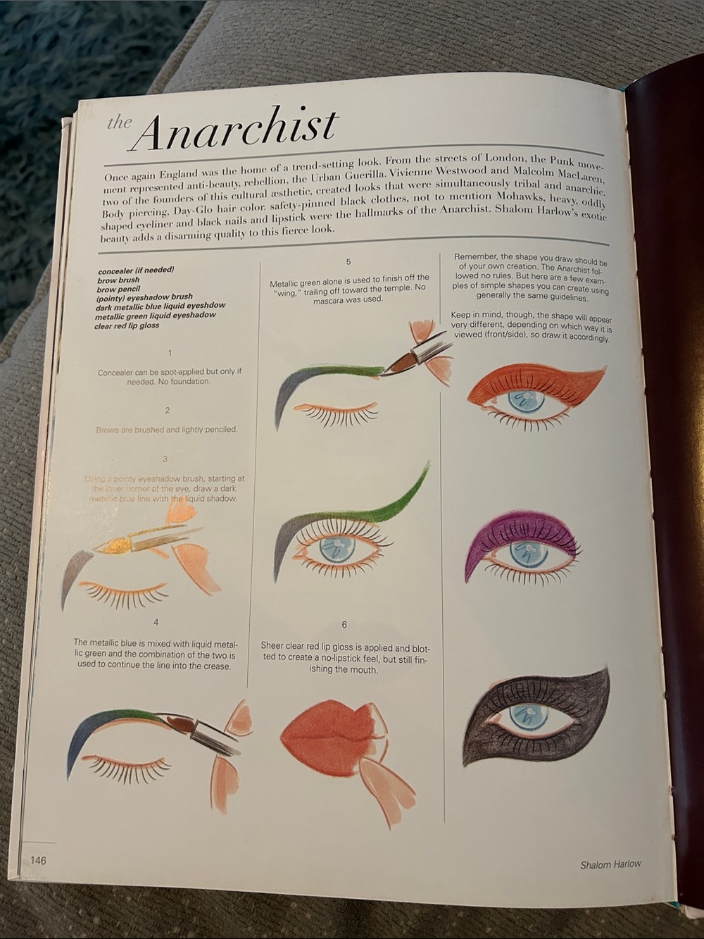 Kevyn Aucoin Makeup Artistry Book - Blue Eyes & Red Lips - Picture 6 of 7